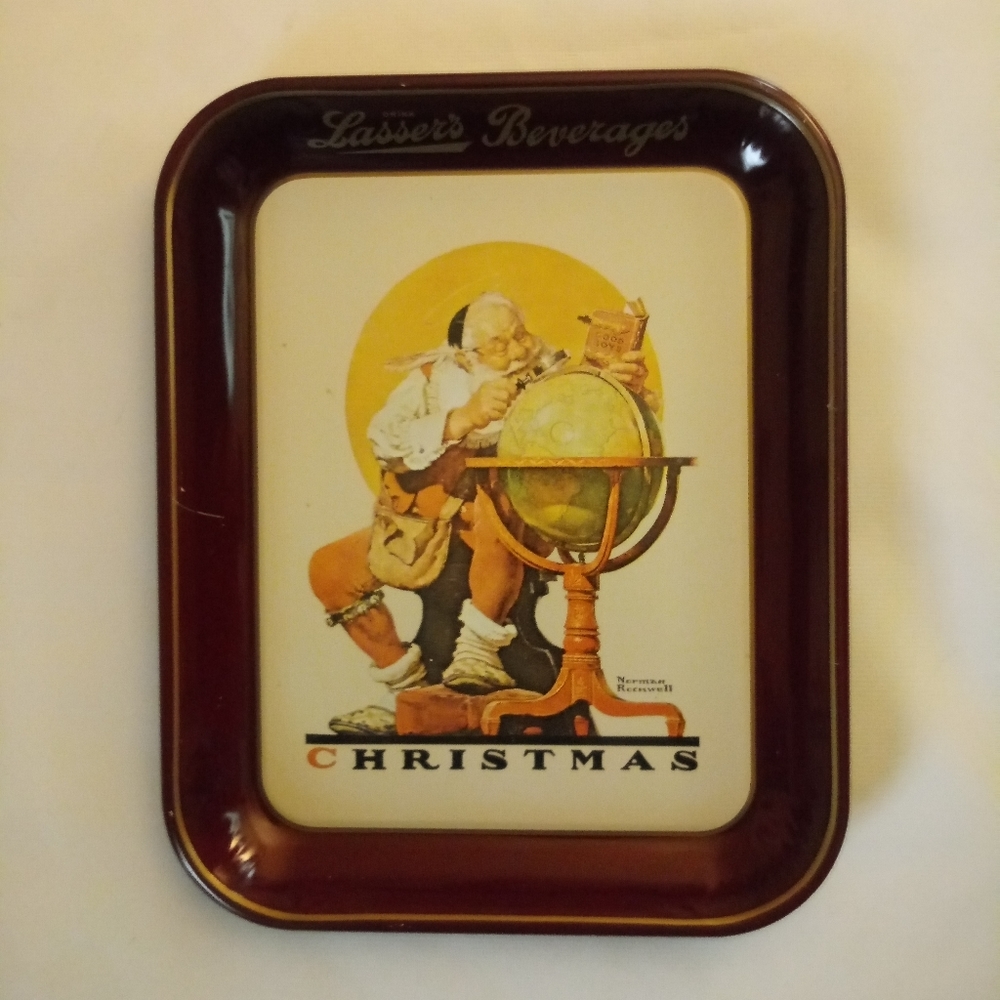 Vintage Lasser's Beverages Norman Rockwell…